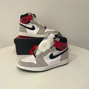 NEW Nike Air Jordan 1 Retro High OG Smoke Gray Mens Size 8.5 With Box 555088-126